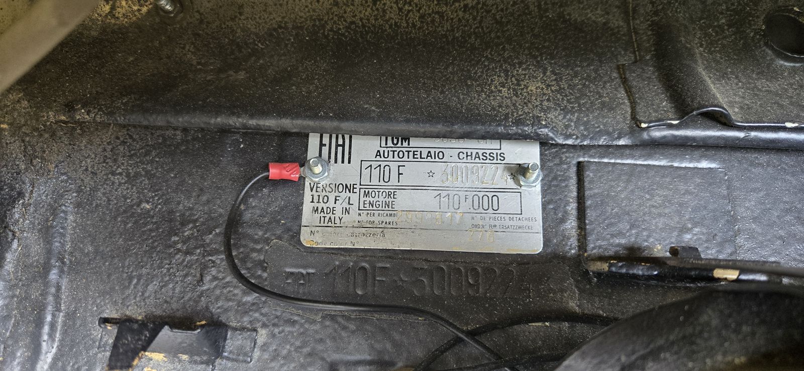 Luigi, 1972 Fiat 500 L — plate 16