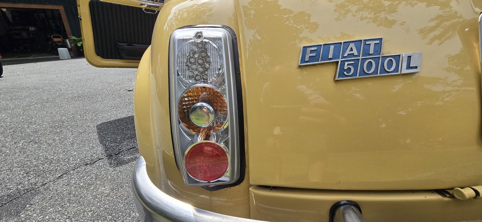Luigi, 1972 Fiat 500 L — plate 38
